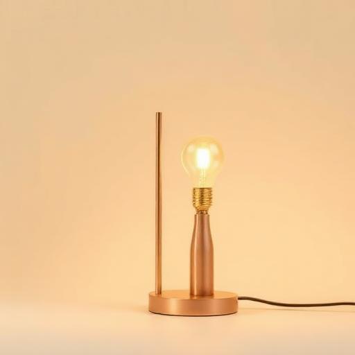 Brass table lamp